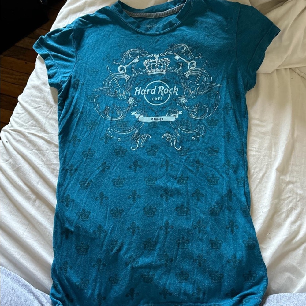 vintage y2k hard rock cafe tshirt rock couture